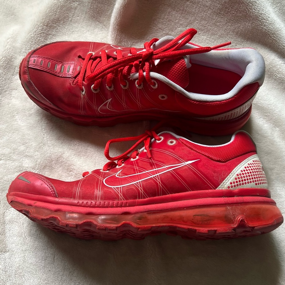 Nike air max + 2009  RED size 10 style # 486978 600